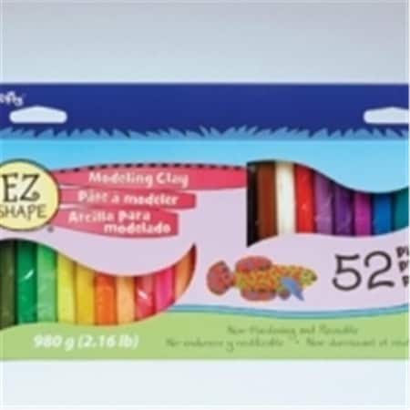 Polyform Ez Shape Modeling Clay- 52 Pieces Color Sampler, PK52 NDC52
